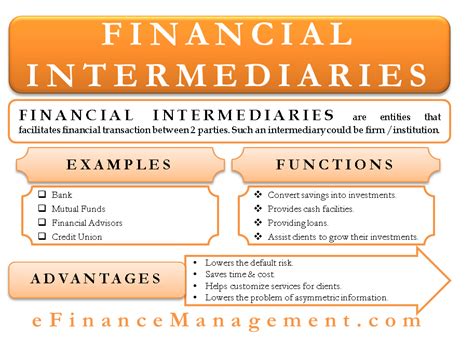 Functions and Examples of Financial Intermediaries .